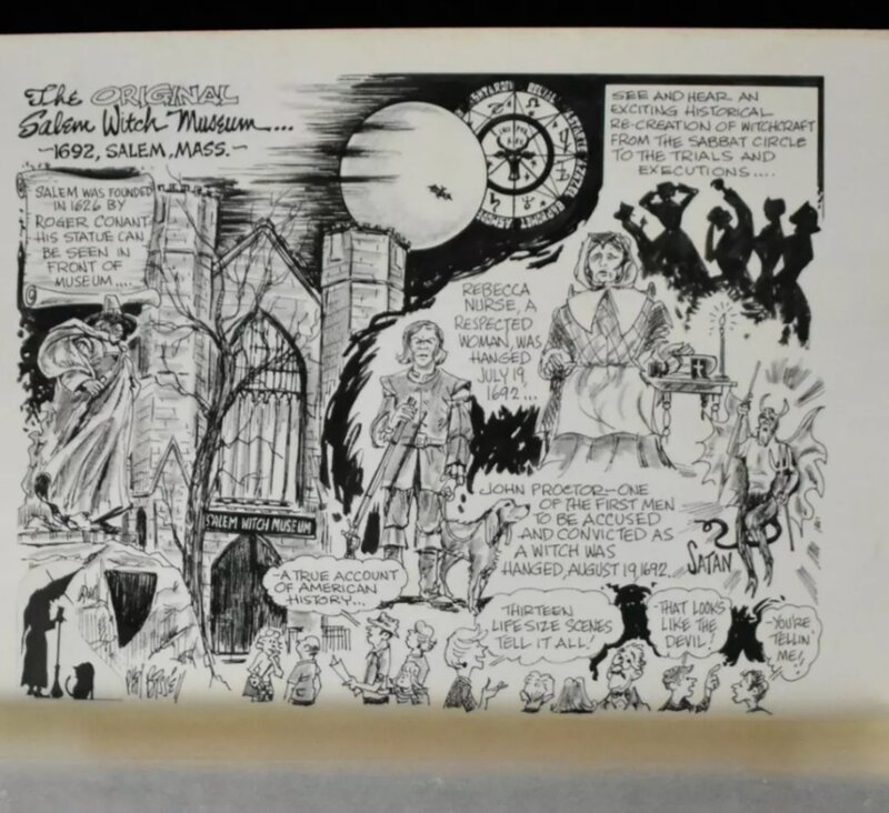 Phil Bissell, Musée des sorcières de Salem - Original Illustration