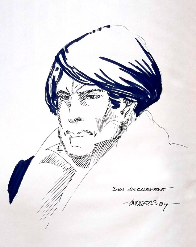 Andreas Cyrrus dedicace 1984 - Sketch