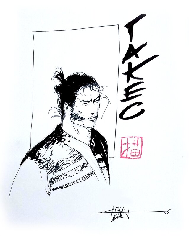 Samurai by Frédéric Genêt - Original art