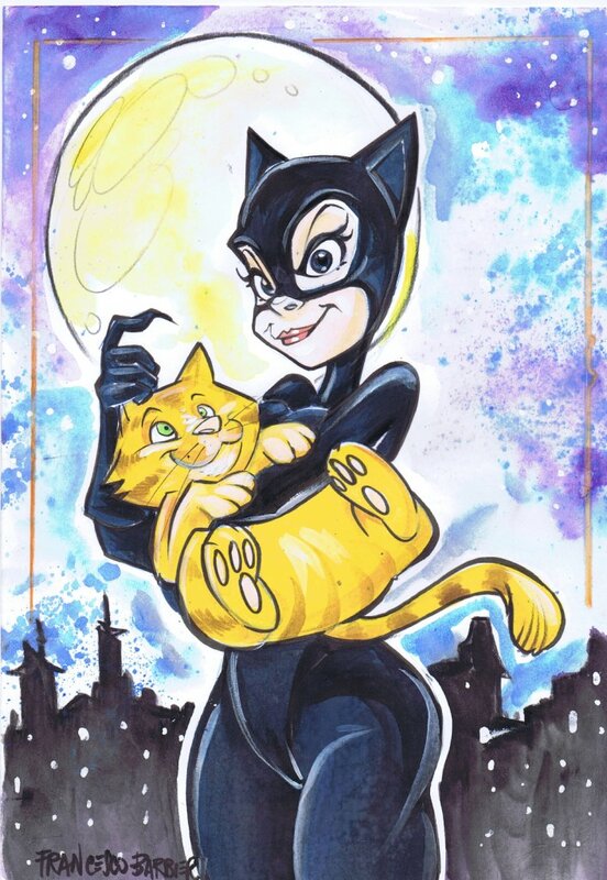 Catwoman par Barbieri - Illustration originale