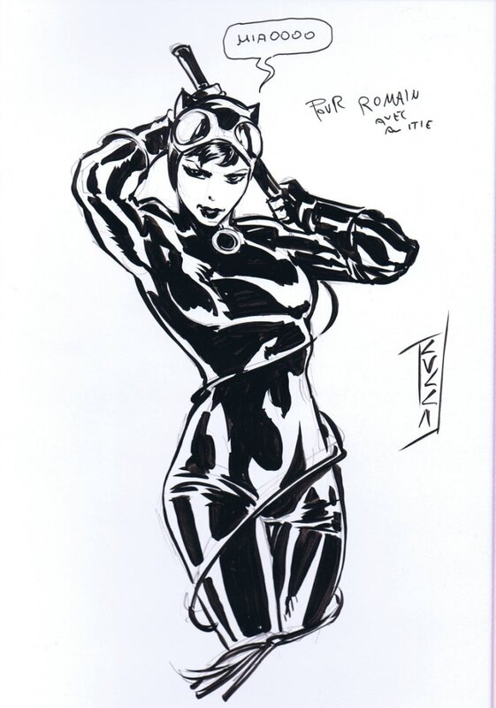 Catwoman par Cucca - Dédicace