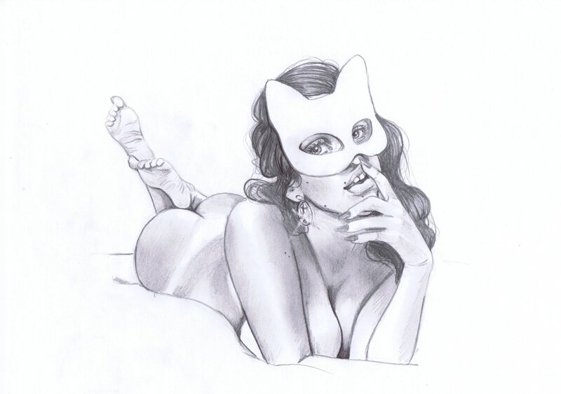 Catwoman par Gwendolyn - Illustration originale