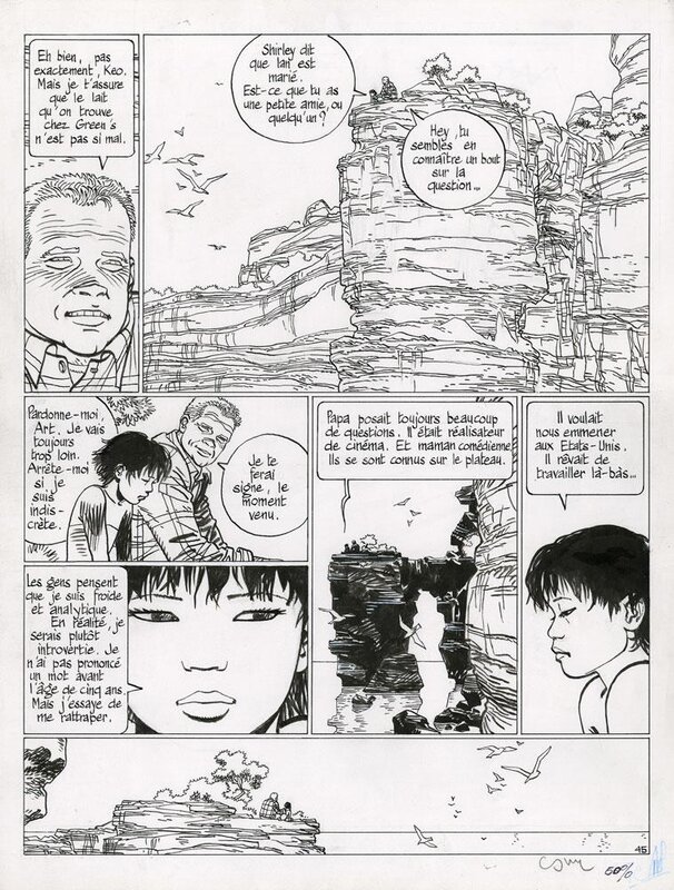 En vente - Cosey, 1988 - Voyage en Italie - Planche originale