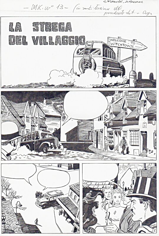 Domenico Mirabella, La strega del villagio - Mandrake n°13, 1967 (Edizioni Fratelli Spada) - Comic Strip
