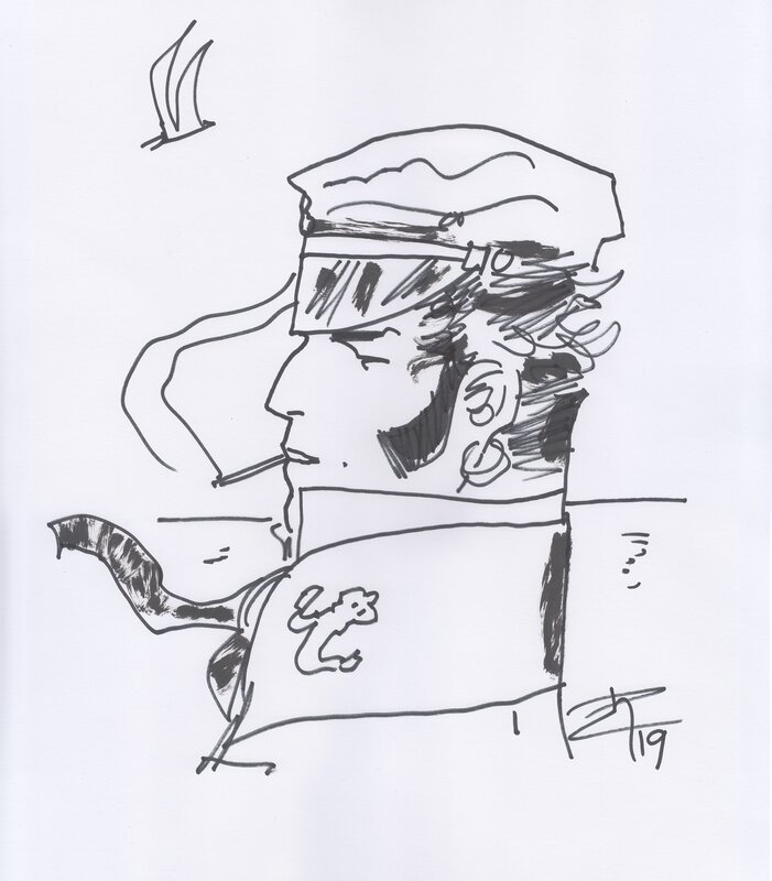 Corto Maltese par Rubén Pellejero - Dédicace