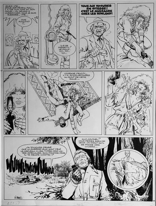 William Vance, Jean Van Hamme, XIII - Tome 2 - La où va l’indien - Page 34 - Planche originale