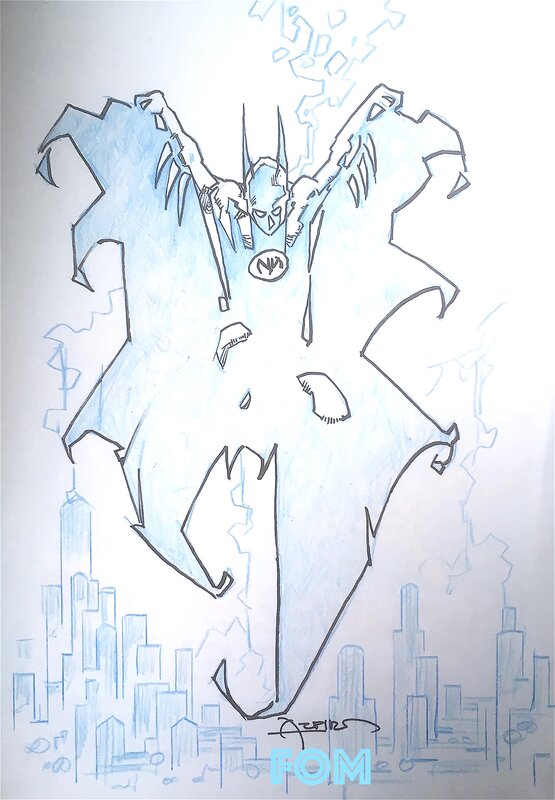 Batman by Azpiri - Original Illustration