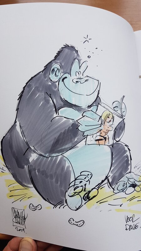 Gorilla par Charel Cambré - Dédicace