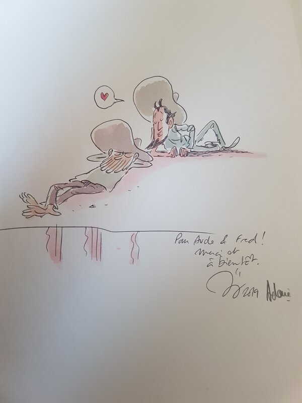 Jérôme Jouvray, Anne-Claire Jouvray, Dédicace de Jouvray dans Lincoln tome 3 - Sketch
