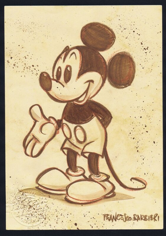 Mickey Mouse par Francesco Barbieri - Illustration originale