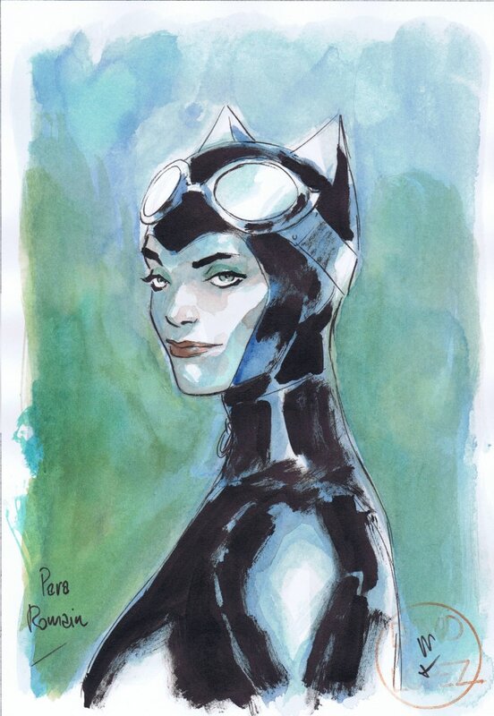 Catwoman par Lopez by David López - Original Illustration