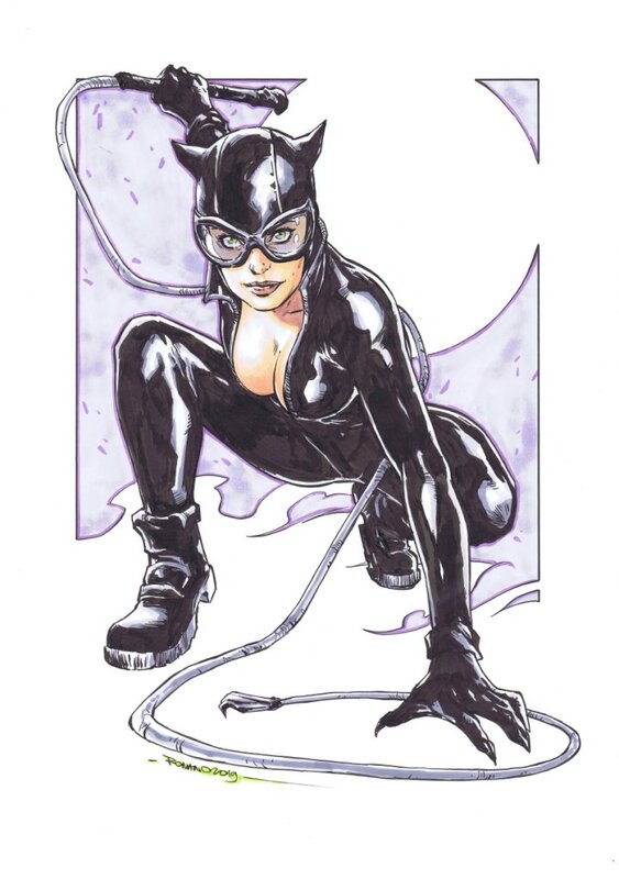 Catwoman par Molenaar - Illustration originale
