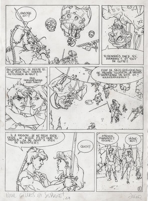 Arno, Alejandro Jodorowsky, L'homme Sans Réalite page 2 - Comic Strip