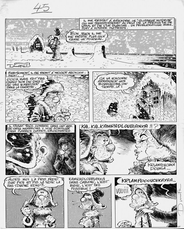 1978 - Le Goulag par Dimitri - Planche originale