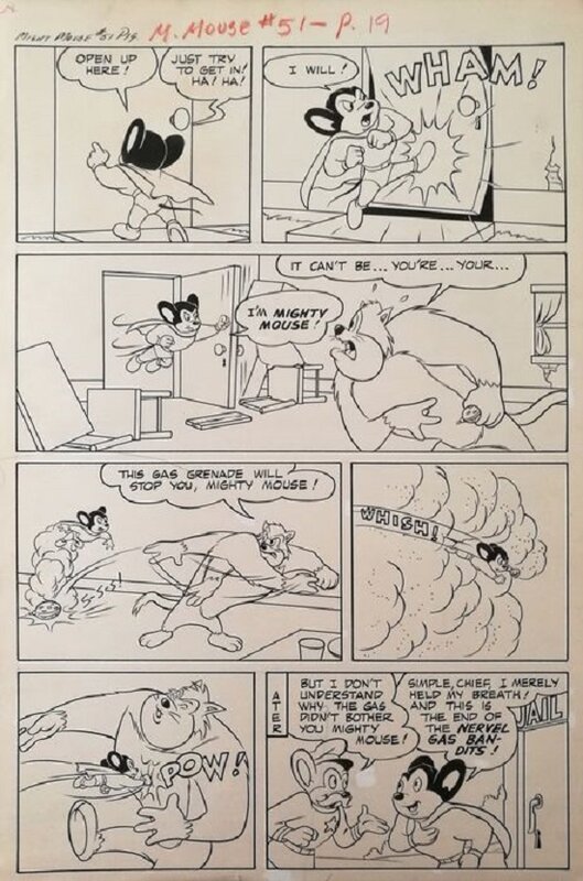 Migthy Mousse#51 par Paul Terry's - Planche originale