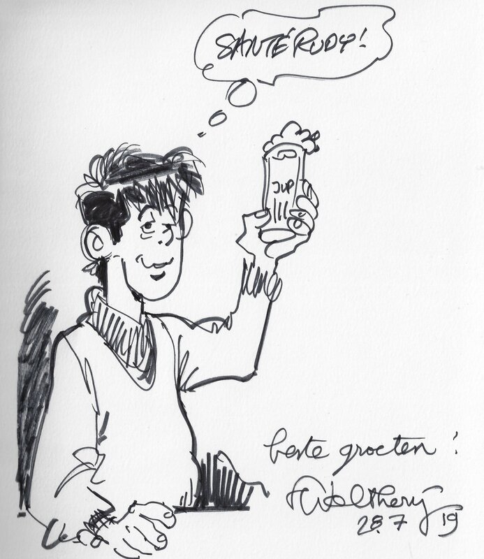 Walthery - Dédicace by François Walthéry - Sketch