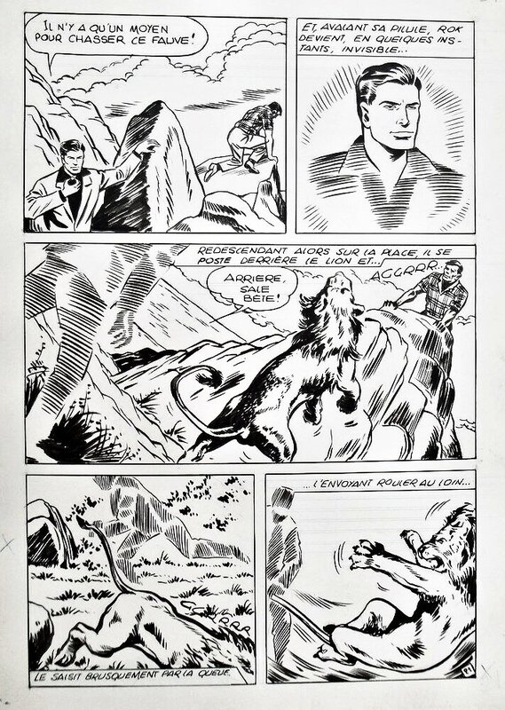 Sandro Angiolini, Rok l'invisible, épisode indéterminé - parution dans Brik n°63 (Mon journal) - Comic Strip