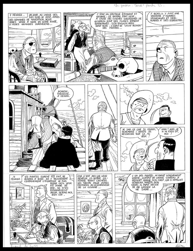 Frank Le Gall, 1989 - Secrets (T4): Planche 35 - Planche originale