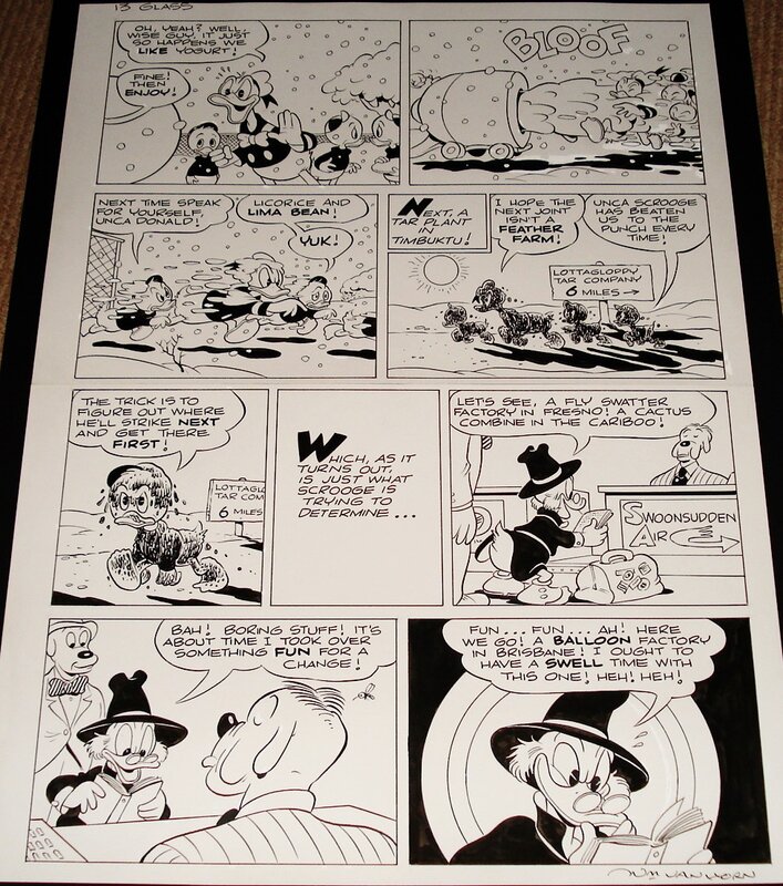 William Van Horn, Uncle Scrooge - The Pauper's Glass - June 1996 - Comic Strip