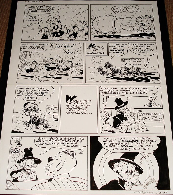 William Van Horn, Uncle Scrooge - The Pauper's Glass - June 1996 - Planche originale