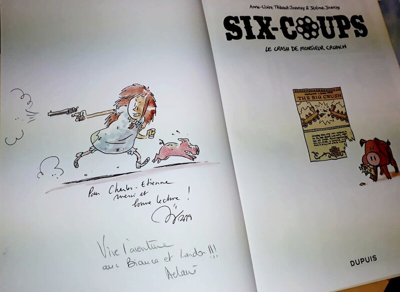Six-Coups par Jérôme Jouvray, Anne-Claire Jouvray - Dédicace