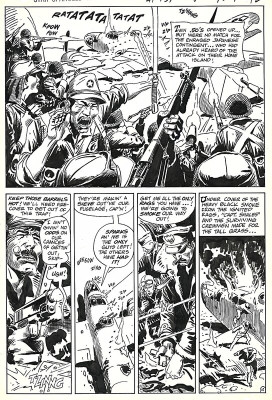 Joe Kubert, Star spangled War Stories # 151 p.10 . Unknow Soldier . - Comic Strip
