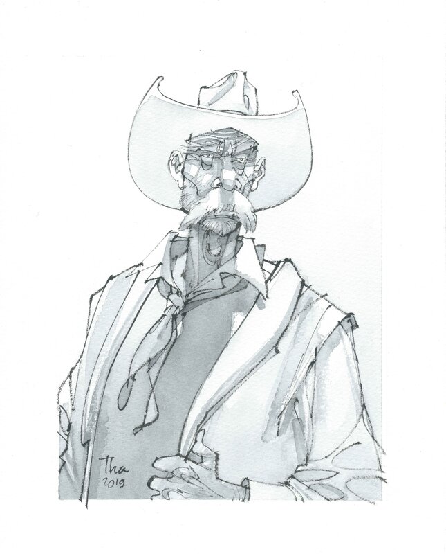 Cowboy by Tha - Original Illustration