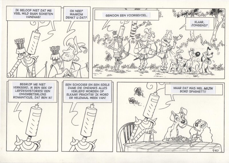 Frodo De Decker, De Ridder - Bekende honden - Planche originale