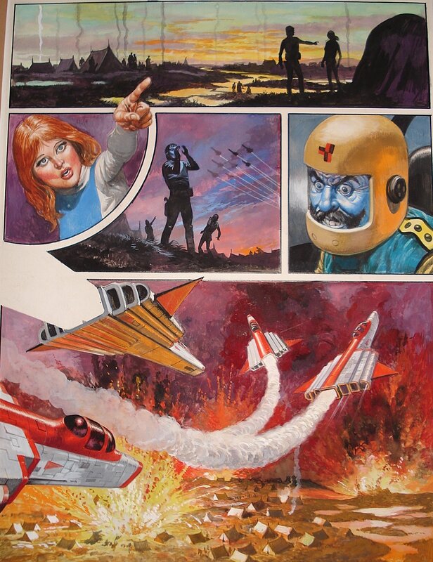 Don Lawrence, Storm - De strijd om de Aarde - 1980 - Planche originale