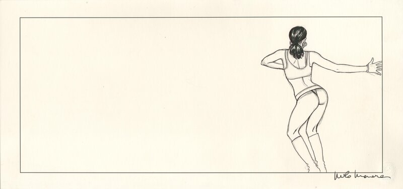 Manara - Travail d'étude pour Bolero - Œuvre originale