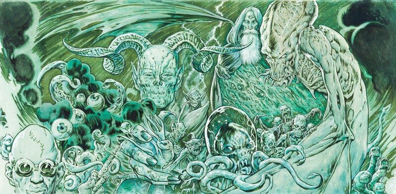 Mike Dubisch, Morbid CURIOSITY Lovecraft Cthulhu - Original Cover