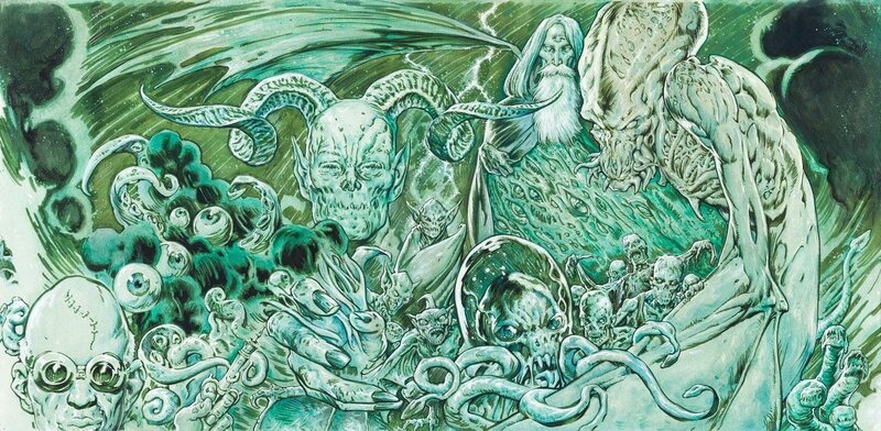 Mike Dubisch, Morbid CURIOSITY Lovecraft Cthulhu - Original Cover