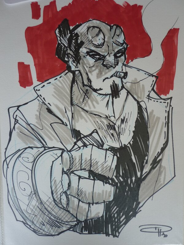 Hellboy by Denis MEDRI - Original art