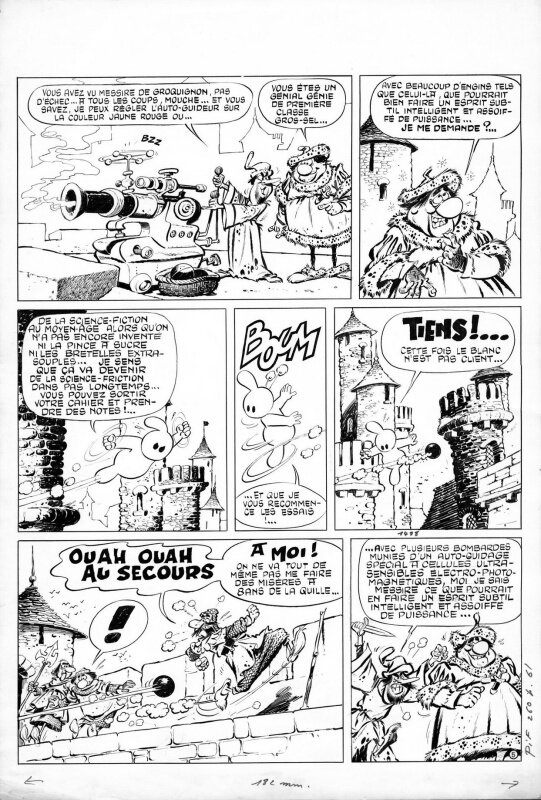 Cézard - Arthur le fantôme justicier - Anti-anachronique - Planche originale