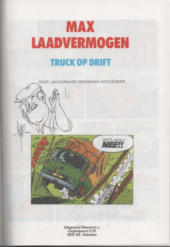 Kees de Boer, Dedi Max Laadvermogen - Original art