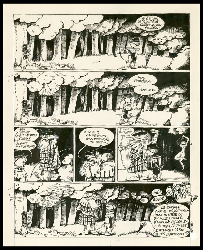 F'murrr, 1976 - Robin des boîtes - Planche n°2 - F'Murr - Planche originale