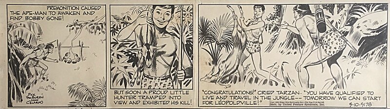 Tarzan par John Celardo, Dick Van Buren - Planche originale