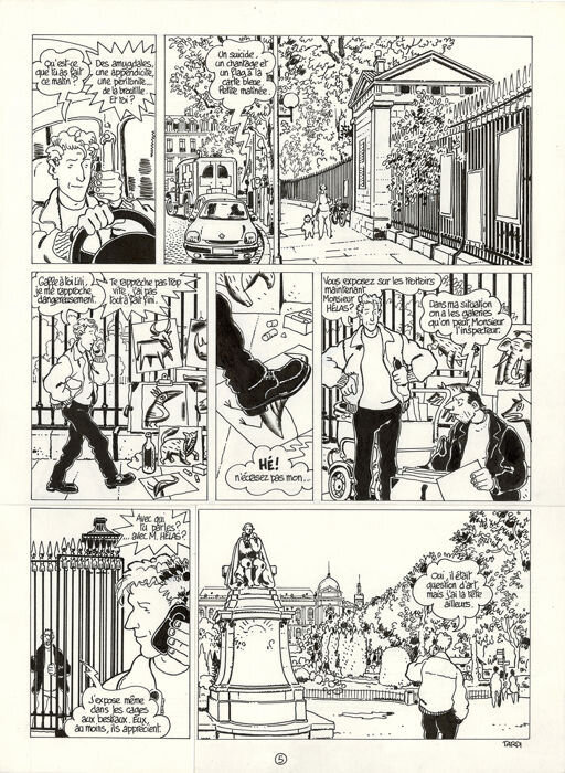 La débauche - p.5 par Jacques Tardi, Loustal, Daniel Pennac - Planche originale