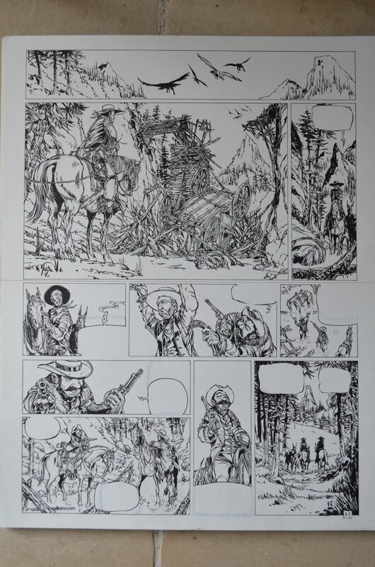 Tiburce Oger, La piste des ombres tome 1 planche 41 - Planche originale