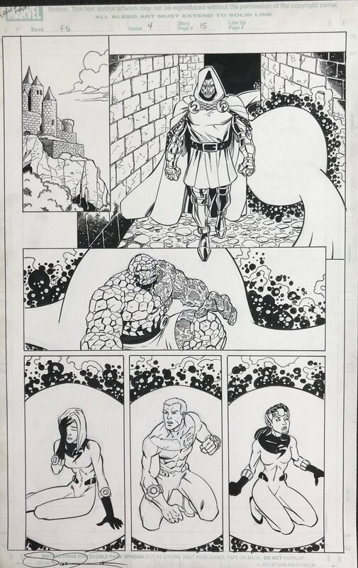 Scott Koblish, Ron Lim, Fantastic four n° 4 pl 15 - Planche originale