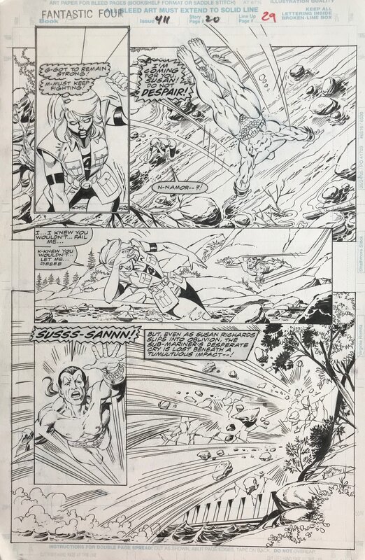 Paul C. Ryan, Fantastic Four n° 411 p 20 - Planche originale