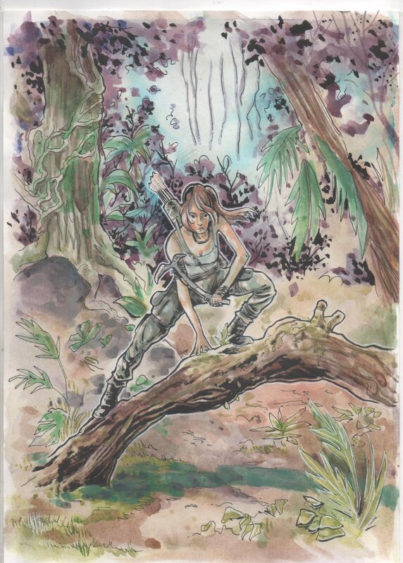 Wouter van Ghysegem, Tomb Raider / Lara Croft - Illustration originale