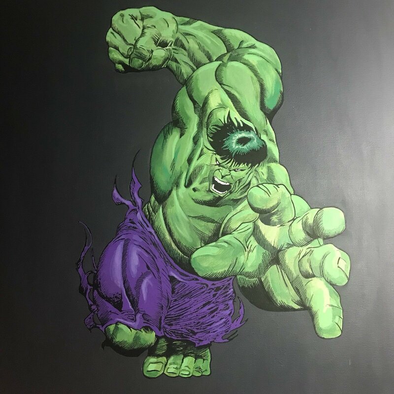 Hulk par clayton langford - Illustration originale