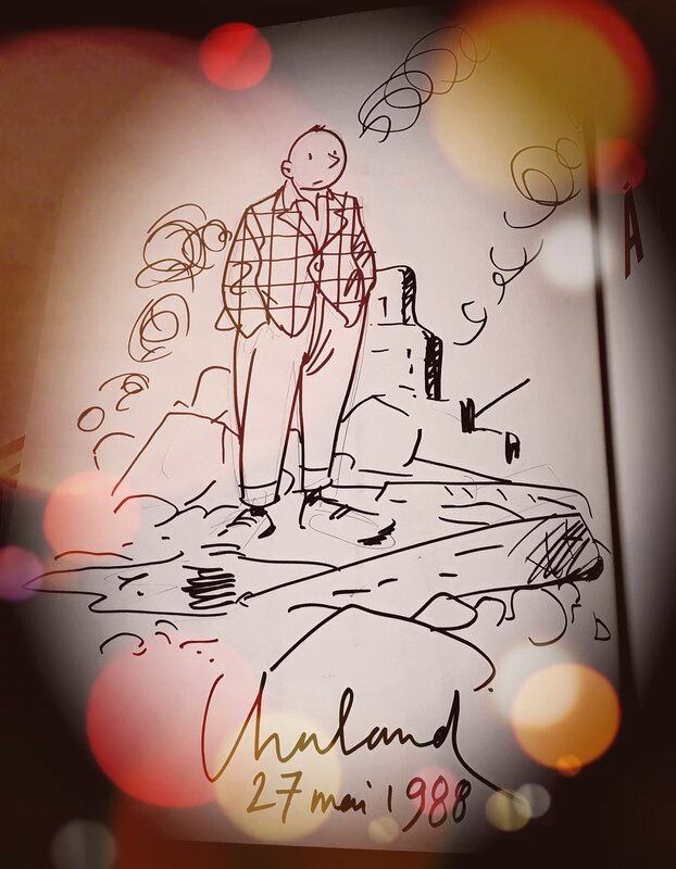 Freddy Lombard par Yves Chaland - Dédicace