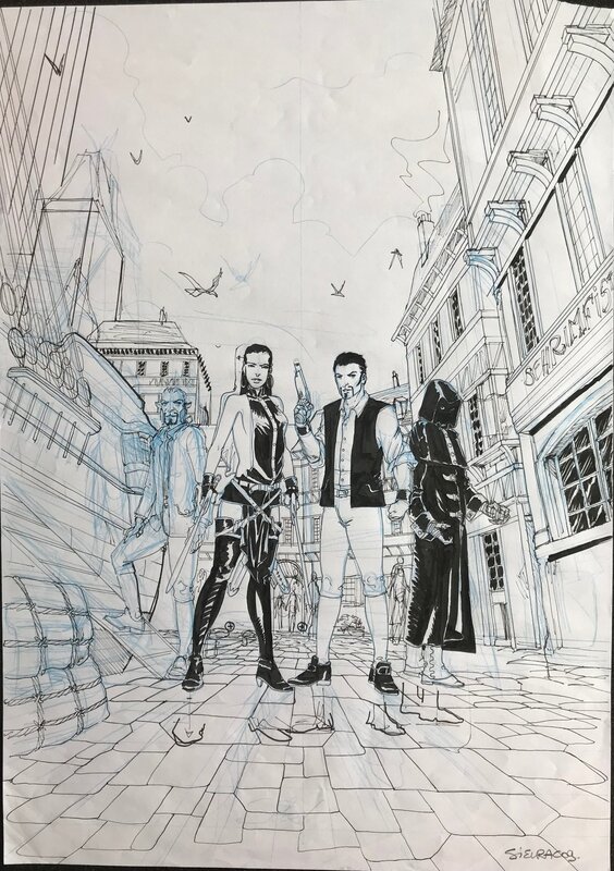 Laurent Sieurac, Les princes d'Arclan - projet de couverture du tome 1 - Original art