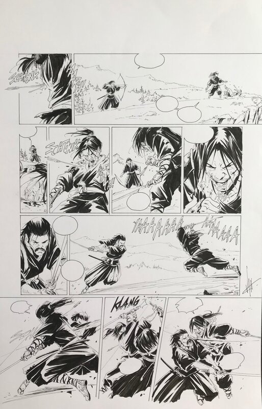 Senseï tome 3 pl 38 par Vax - Planche originale