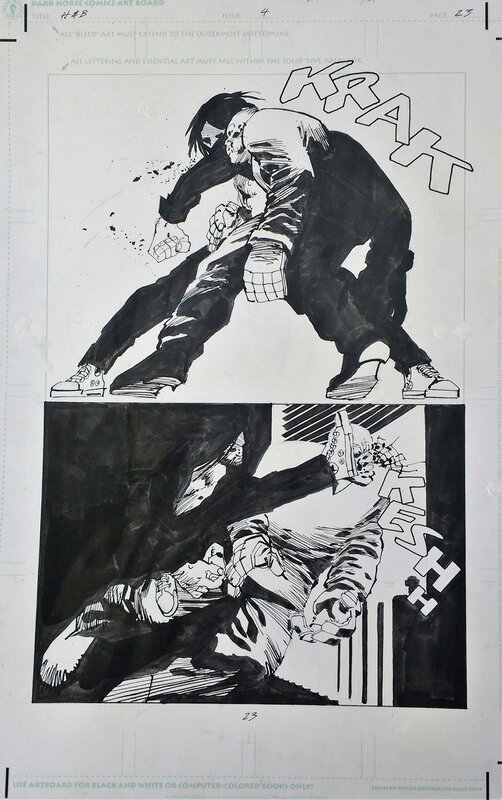 Hell and Back par Frank Miller - Planche originale