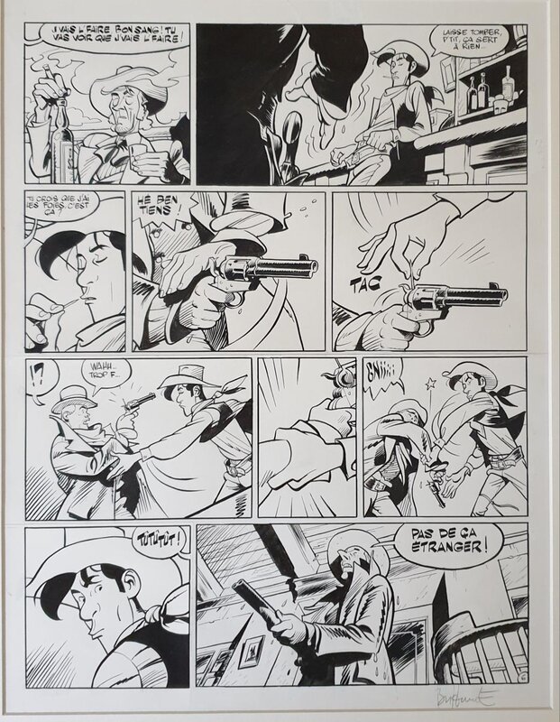 Matthieu Bonhomme, L'homme qui tua Lucky Luke - Planche 6 - Planche originale