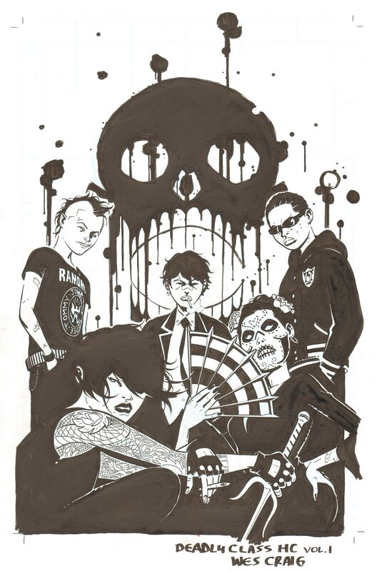 Craig: Deadly Class hardcover 1 (variant) cover - Couverture originale
