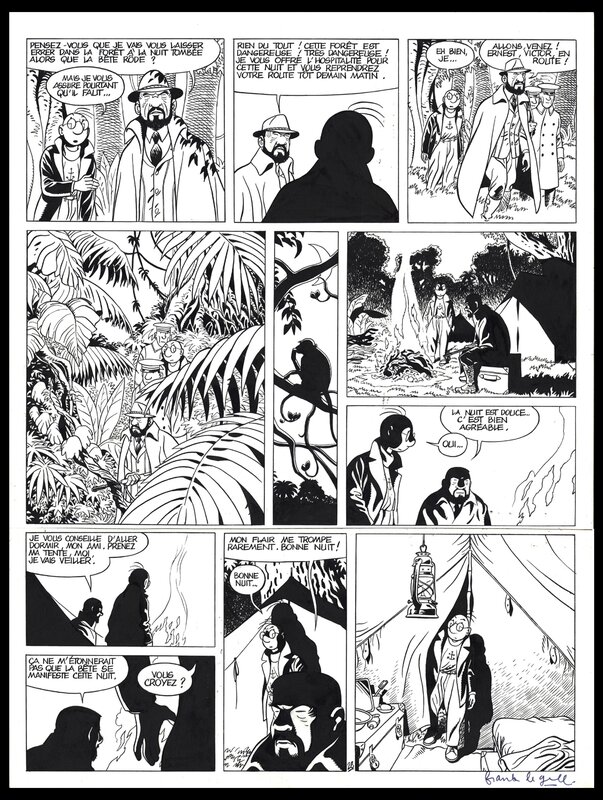 Frank Le Gall, 1993 - La maison dans l'île (T8): Planche 28 - Comic Strip